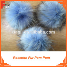 Fur Pom Pom, Raccoon Fur, Bobble on Hat
